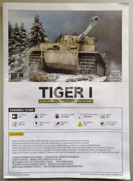  TIGER EARLY PRODUCTION W/FULL INTERIOR - Rye Field Model 5025 skala 1/35