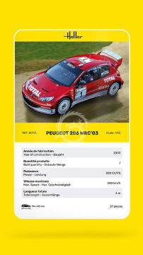 NA ZAMÓWIENIE - Peugeot 206 WRC'03 Heller 80113 skala  1/43 