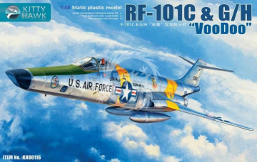 PRZEDSPRZEDAŻ - RF-101C & G/H Voodoo Kitty Hawk KH80116 skala 1/48