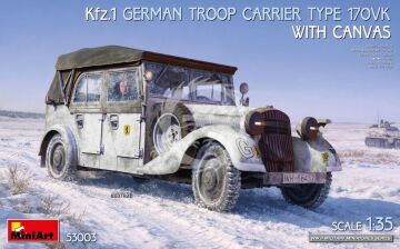 PRZEDSPRZEDAZ - Kfz.1 German Troop Carrier Type 170VK w/Canvas - MiniArt 53003 skala 1/35