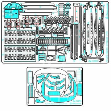 Blaszka fototrawiona do Antonov-225 Mriya (wnętrze) Microdesign MD 144223 skala 1/144