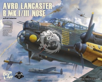 Avro Lancaster B.MK1/III Nose w/Full Interior Border Model BF-008 skala 1/32