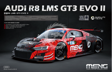 PRZEDSPRZEDAŻ - Audi R8 LMS GT3 EVO II Absolute Racing Meng Model CS-009 skala 1/24