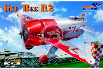 Model plastikowy Gee Bee Super Sportster R-2, Dora Wings 48001 skala 1/48