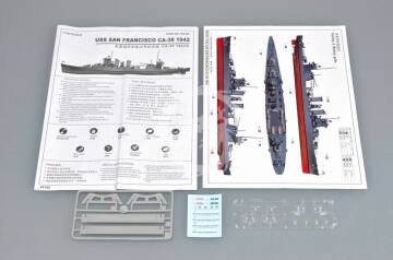 Model plastikowy USS San Francisco CA-38 (1942) Trumpeter 05746 skala 1/700