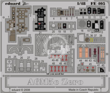 A6M5c Zero S.A. Hasegawa Eduard  FE405 skala 1/48