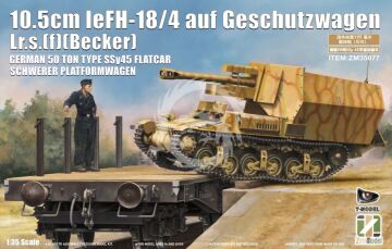 PRZEDSPRZEDAZ - 10.5 cm leFH 18/4 auf Geschützwagen Lr.s.(f)(Becker) [2 in 1] - Zimi Model ZM35077 skala 1/35