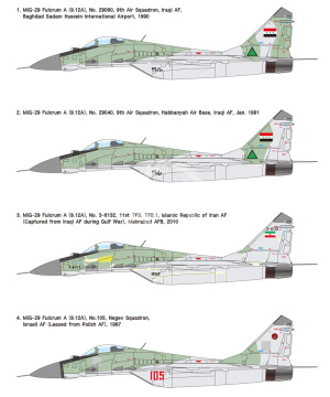 Model plastikowy MiG-29 Fulcrum A (9.12A) 'Gulf War' (Premium Edition Kit), Wolfpack WP14804 skala 1/48