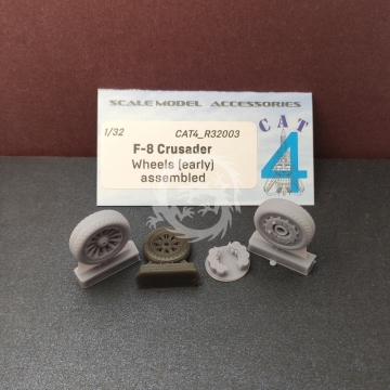 F-8 Crusader  Wheels ( early )  assembled Cat4 R32003 skala 1/32