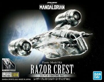 Mandalorianin - Silver Razor Crest Bandai EX018 skala  1/350 Star Wars The Mandalorian