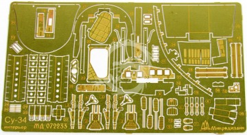 Blaszka fototrawiona Su-34 interior detail set Microdesign MD 072233 skala 1/72