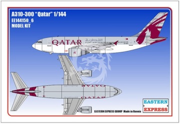 Model plastikowy Airbus A310-300 Qatar Limited Edition EASTERN EXPRESS EE144150_6 1/144