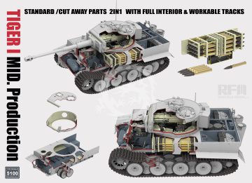 PREORDER - Pz.Kpfw. VI Ausf. E Tiger I Mid. Production Rye Model RFM5100 skala 1/35