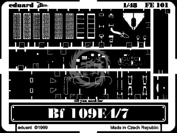 Bf 109E-4/7 TAMIYA Eduard FE101 