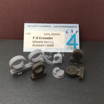  F-8 Crusader  Wheels ( early )  disassembled Cat4 R32004 skala 1/32