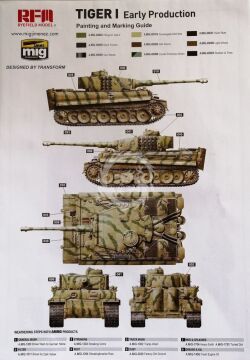  TIGER EARLY PRODUCTION W/FULL INTERIOR - Rye Field Model 5025 skala 1/35