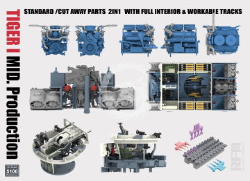 PREORDER - Pz.Kpfw. VI Ausf. E Tiger I Mid. Production Rye Model RFM5100 skala 1/35