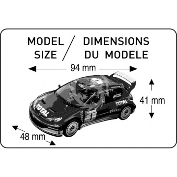 NA ZAMÓWIENIE - Peugeot 206 WRC'03 Heller 80113 skala  1/43 