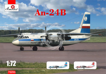 PRZEDSPRZEDAŻ - Antonov An-24B Amodel AMO72253 skala 1/72