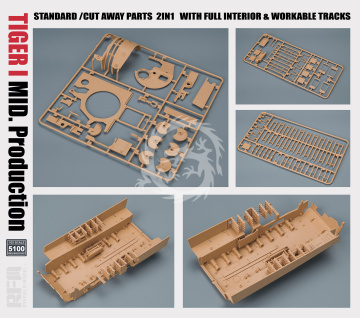 PREORDER - Pz.Kpfw. VI Ausf. E Tiger I Mid. Production Rye Model RFM5100 skala 1/35