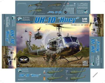 PRZEDSPRZEDAŻ - UH-1D Huey Kitty Hawk KH80154 skala 1/48