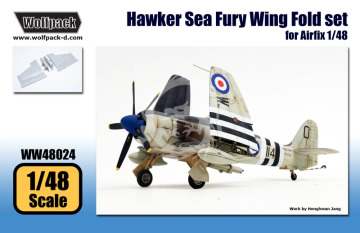 Zestaw dodatków Hawker Sea Fury Wing Fold set (for Airfix 1/48), Wolfpack WW48024 skala 1/48