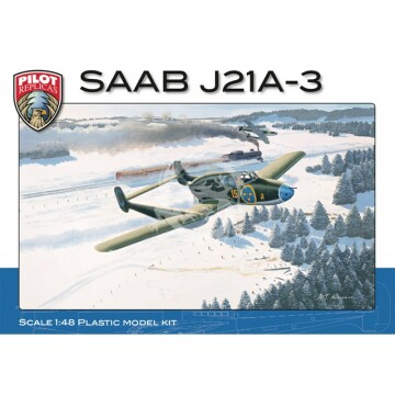 SAAB J21 A-3 Pilot Replicas 48A001 skala 1/48