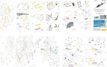 Blaszka fototrawiona Il-2 Early Two-Seater detail set Microdesign MD 048031 skala 1/48