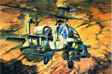 Model plastikowy AH-64A Apache Academy 12262 skala 1/48