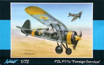 PZL P.11c Foreign Service Azur A115 skala 1/72