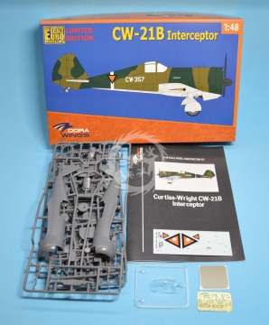 Model plastikowy Curtiss-Wright CW-21B Limited Edition for Euro Scale Modelling 2021 Dora Wings DW48000 skala 1/48