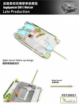 Jagdpanzer 38(t) Hetzer Late Production Vespid Models VS720021 skala 1/72