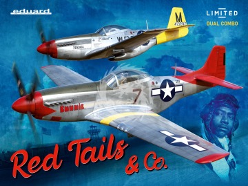 PROMOCJA - P-51D Mustang Red Tails & Co. Dual Combo. Limited Edition Eduard 11159 skala 1/48