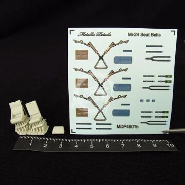 Mi-24. Seat belts - Metallic Details MDP48015 skala 1/48