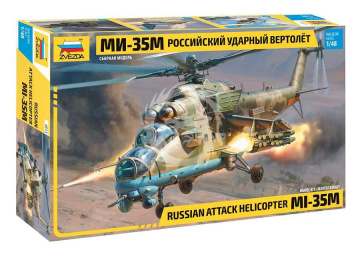 Russian attack helicopter MI-35M Hind-E Zvezda 4813 skala 1/48