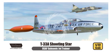 Samolot szkoleniowy USAF Subsonic Jet - T-33A Shooting Star Premium Edition - Wolfpack WP17216 skala 1/72