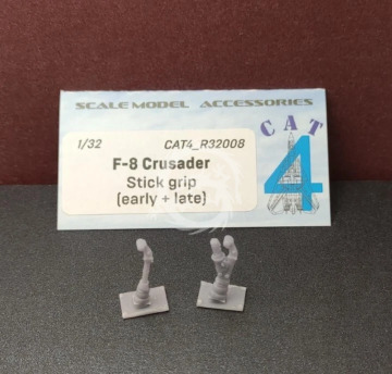 F-8 Crusader Stick grip (early + late) Aircraft accessories - CAT4-R32008 skala 1/32 
