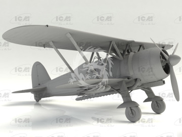 Cr.42 Falco with Italian Pilots in tropical uniform ICM 32025 skala 1/32