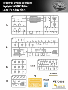 Jagdpanzer 38(t) Hetzer Late Production Vespid Models VS720021 skala 1/72