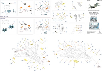 Blaszka fototrawiona MiG-29/MiG-29SMT detail set (colour) Microdesign MD 072022 skala 1/72