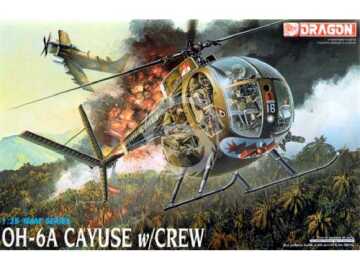  OH-6A CAYUSE w/CREW NAM Dragon 3310 skala 1/35