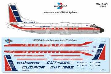 An-24RV Cubana - Revaro RG-А023 - 1/144