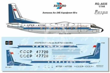 RG-А034 An-24B Aeroflot 60s for A-model and Eastern Express