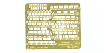 Blaszka fototrawiona Aviation Mirrors set Microdesign MD 072251 skala 1/72