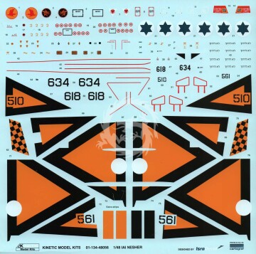 Model plastikowy IAI Nesher (single or twin seat) Kinetic K48056 skala 1/48