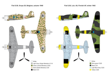 Fiat G.50 Metallic Details MDR14423 skala 1/144