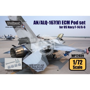 Zestaw dodatkówAN/ALQ-167(V) ECM Pod for US Navy F-14, A-6 - Wolfpack WP72039 skala 1/72