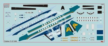 Model plastikowy Fokker F-27-200 BMA/Eagle EASTERN EXPRESS EE144115 1/144