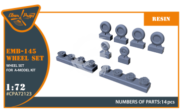 PRZEDSPRZEDAŻ - EMB-145 Wheel Set (For A-Model Kit Clear Prop CPA72123 skala 1/72