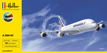 PROMOCJA - NA ZAMÓWIENIE - Model plastikowy A380 Air France STARTER KIT Heller 56436 skala 1/125